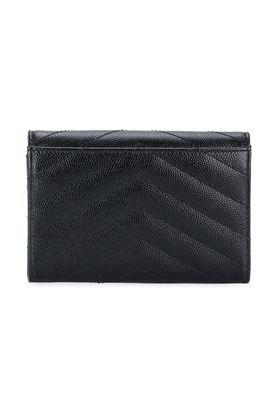 CASSANDRE MATELASSÉ SMALL ENVELOPE WALLET IN GRAIN DE POUDRE EMBOSSED LEATHER Saint Laurent | 414404BOW021000